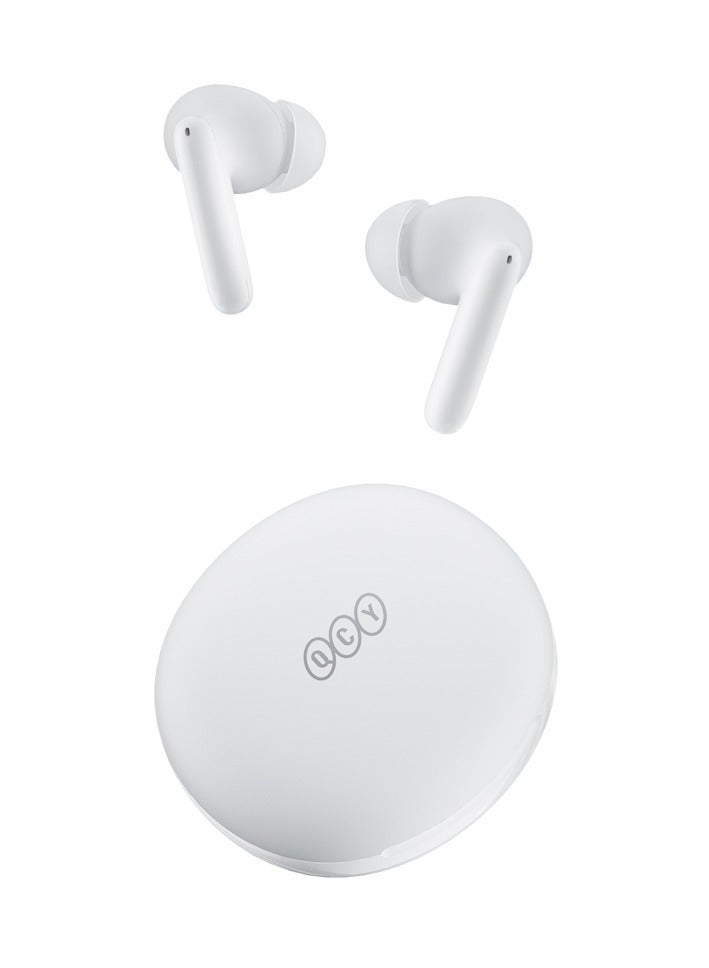 T13 ANC 2 Truly Wireless ANC Earbuds With Noice Cancellation, 30 Hours Long Battery Life, 5.3 Bluetooth Multipoint and Stable Connections - White