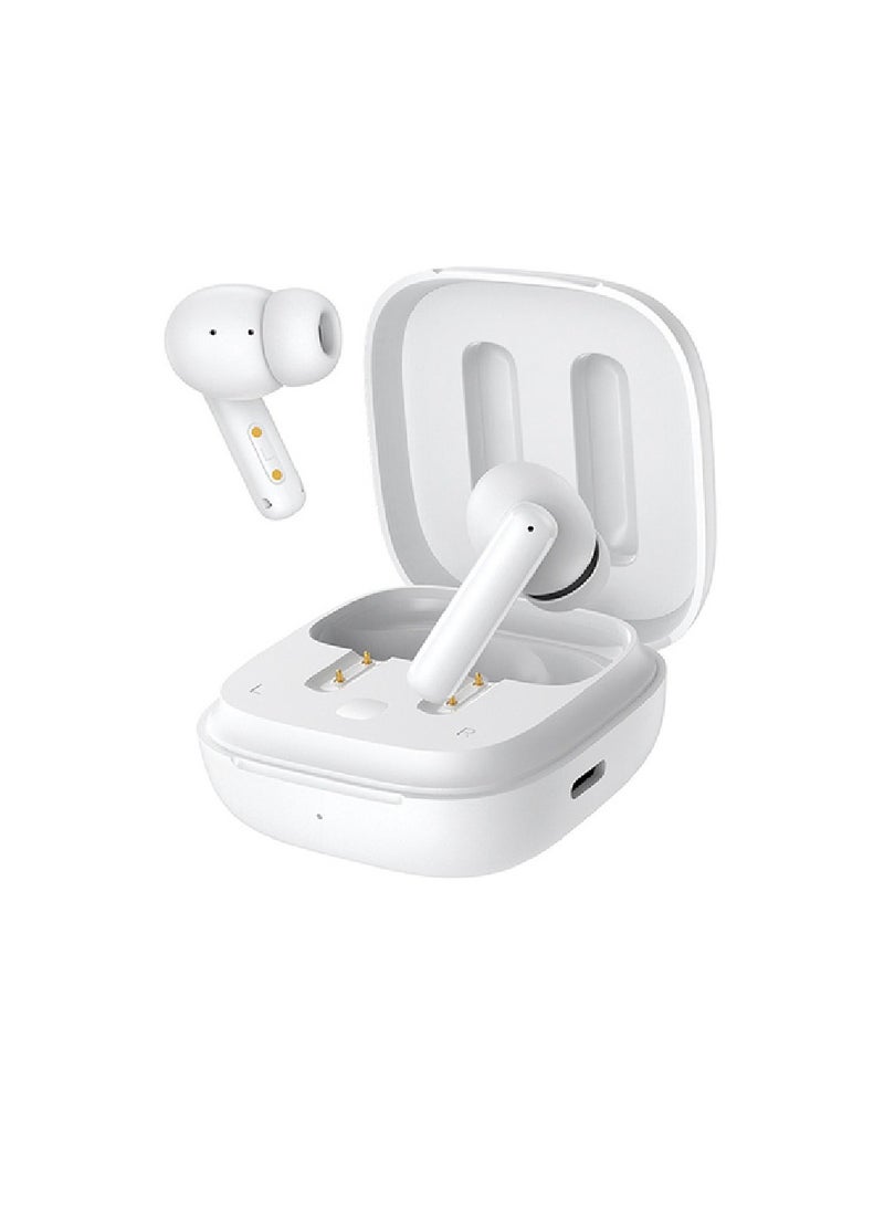 Marvelous Earbuds Featuring Active Noise Cancellation Adjustable ANC Levels Transparency Mode, and EQ settings Bluetooth 5.3 IPX5 Waterproof T13-ANC - White