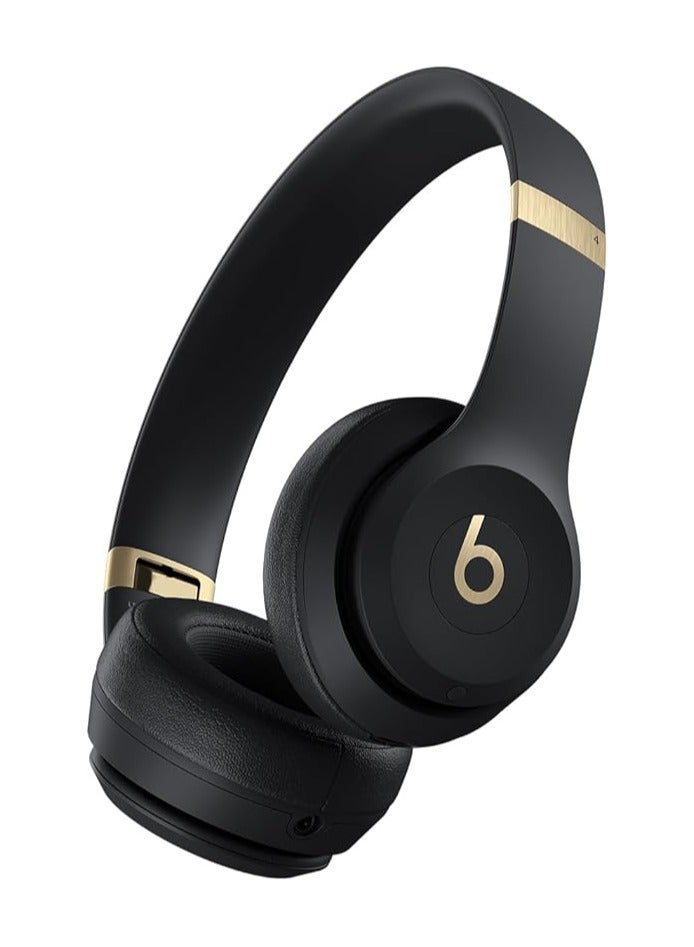 Solo 4 On-Ear Wireless Headphones / Comfortable and Durable / Ultra Light / USB-C or 3.5 mm Audio Cable - Black/Gold
