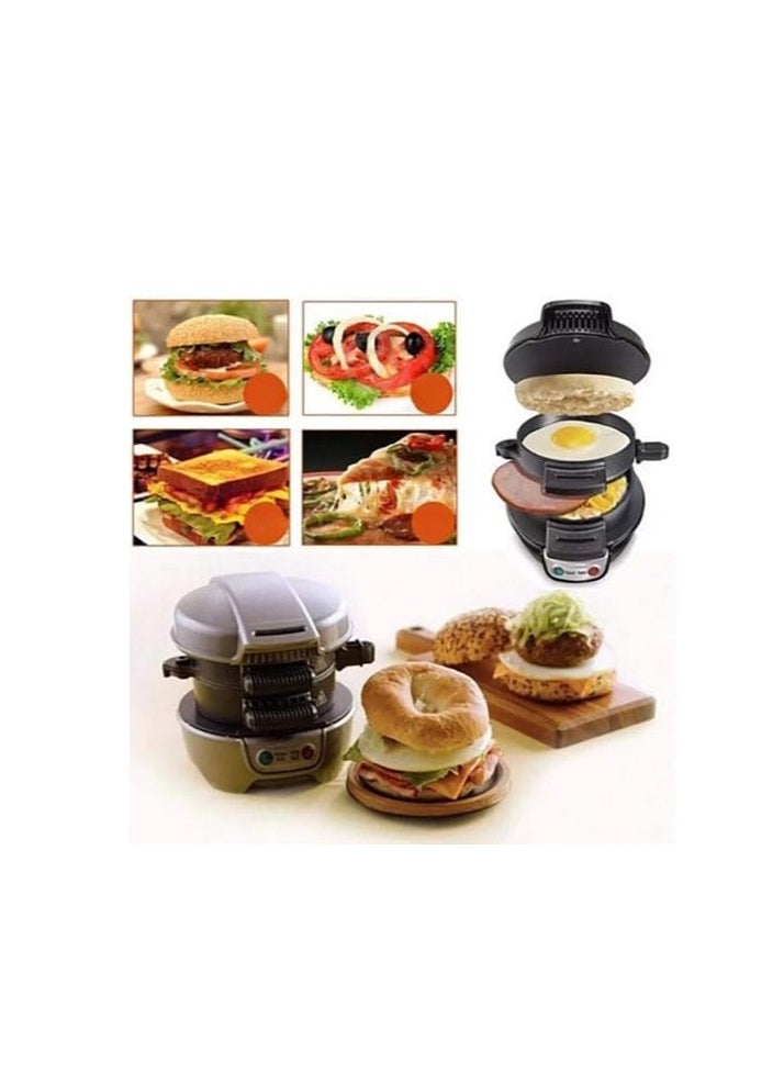 Electric Sandwich Maker, Mini Burger Grill, Non-Stick Toaster,