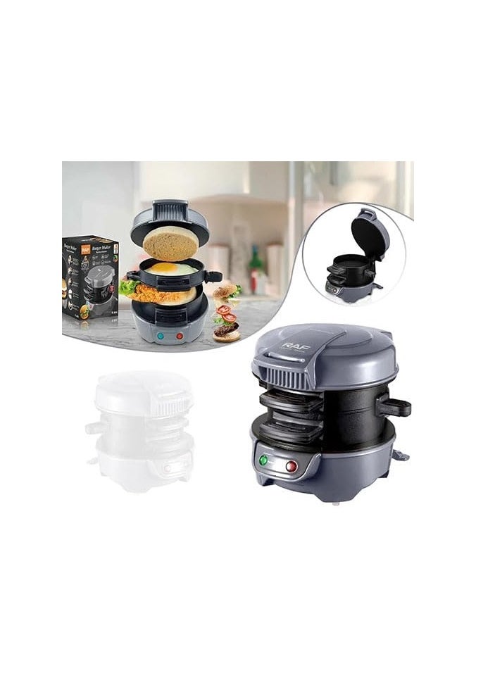 Electric Sandwich Maker, Mini Burger Grill, Non-Stick Toaster,