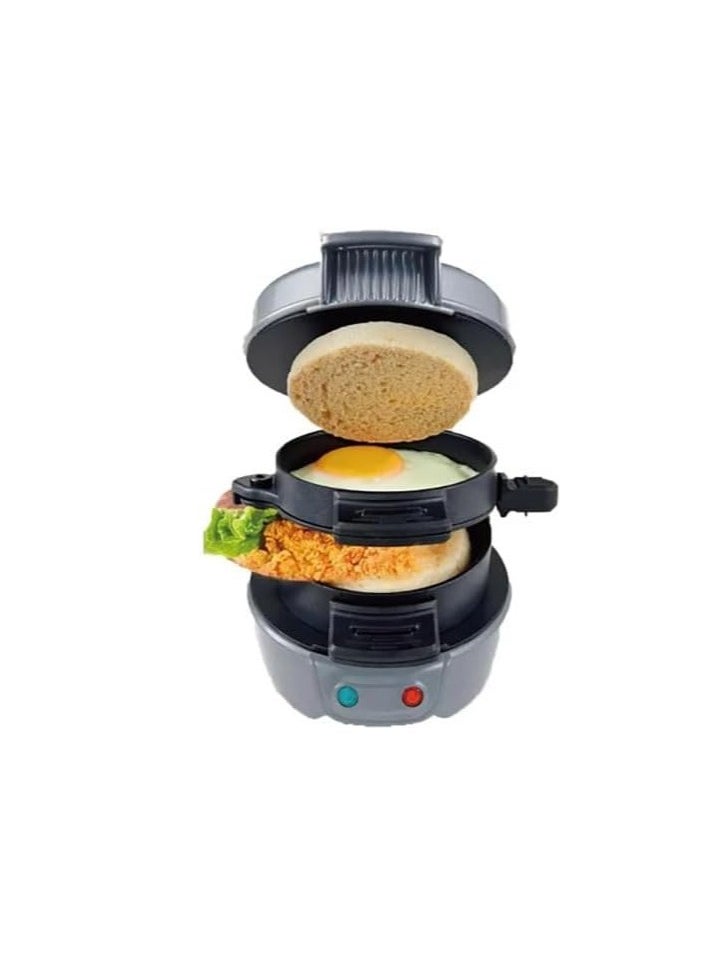 Electric Sandwich Maker, Mini Burger Grill, Non-Stick Toaster,