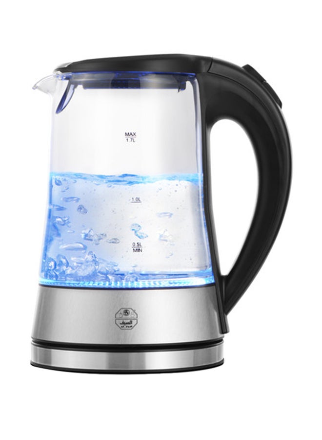 Wahg Electric Kettle 1.7 L 2200 W S7098 Silver/Clear/Black