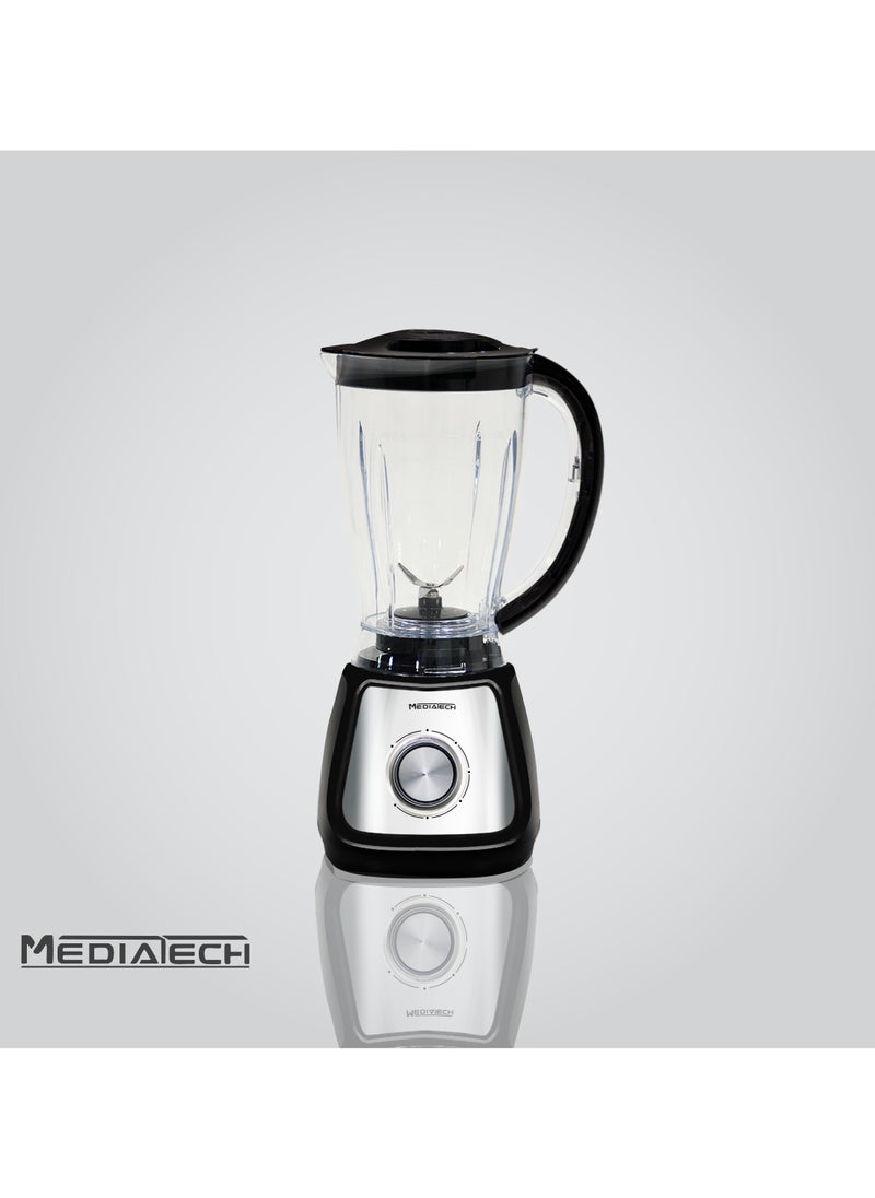 2 In 1 Stand Blender & Grinder | 1.5L | 500W | 5 Speeds | Pulse Function | Stainless Steel Blades | UNBREAKABLE Jar | BPA-Free | 100% Copper Motor | Safety Lid Lock | MT-BL155