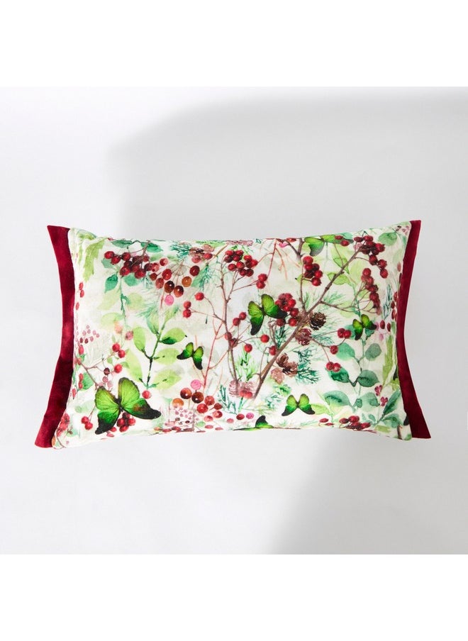 Xmas Berries Double Filled Cushion 50 x 30 cm