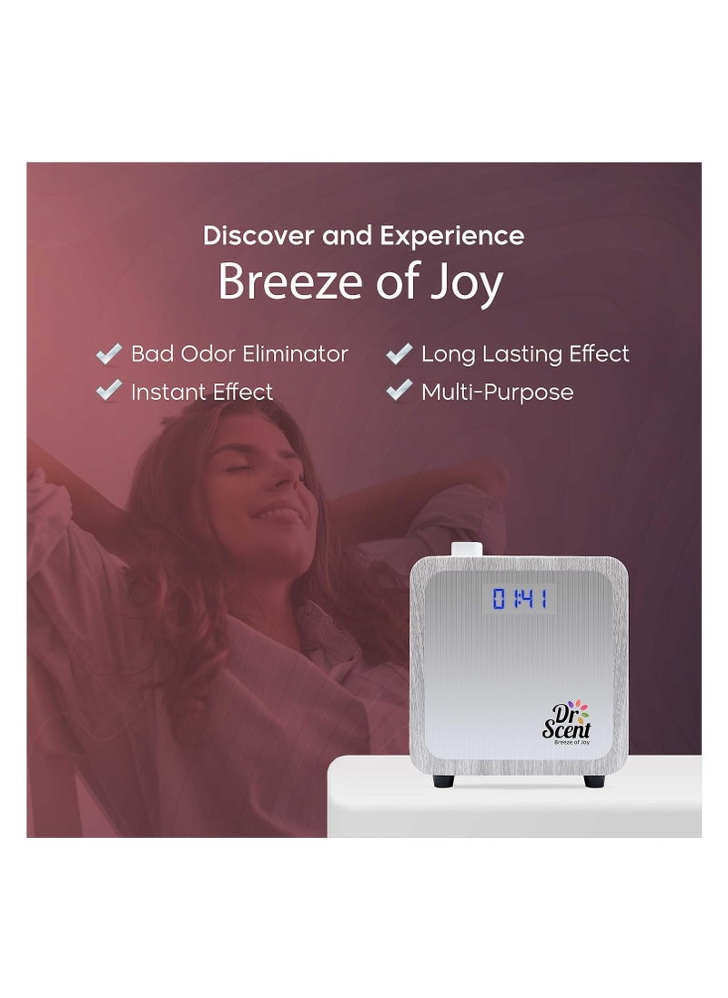 Dr Scent Breeze of Joy Essential Oil Small Diffuser Fragrance Machine-White