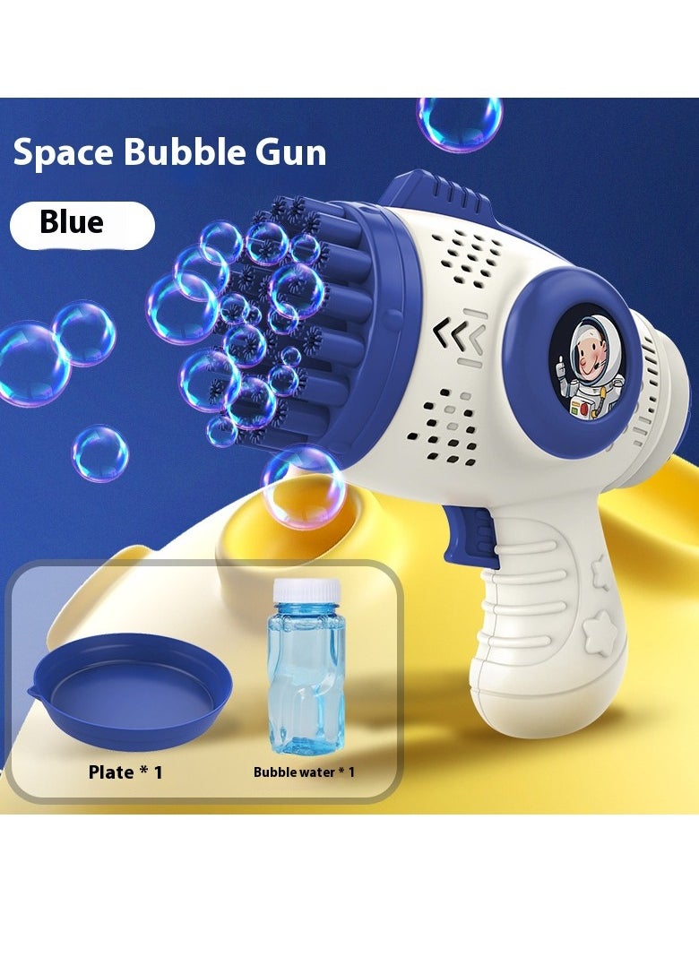 Luminous Bubble Gun Handheld Gatling Bubble Blower Popular Fully Automatic Children's Toy