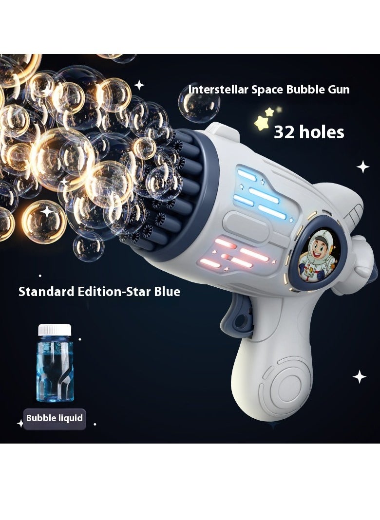 Luminous Bubble Gun Handheld Gatling Bubble Blower Popular Fully Automatic Children's Toy