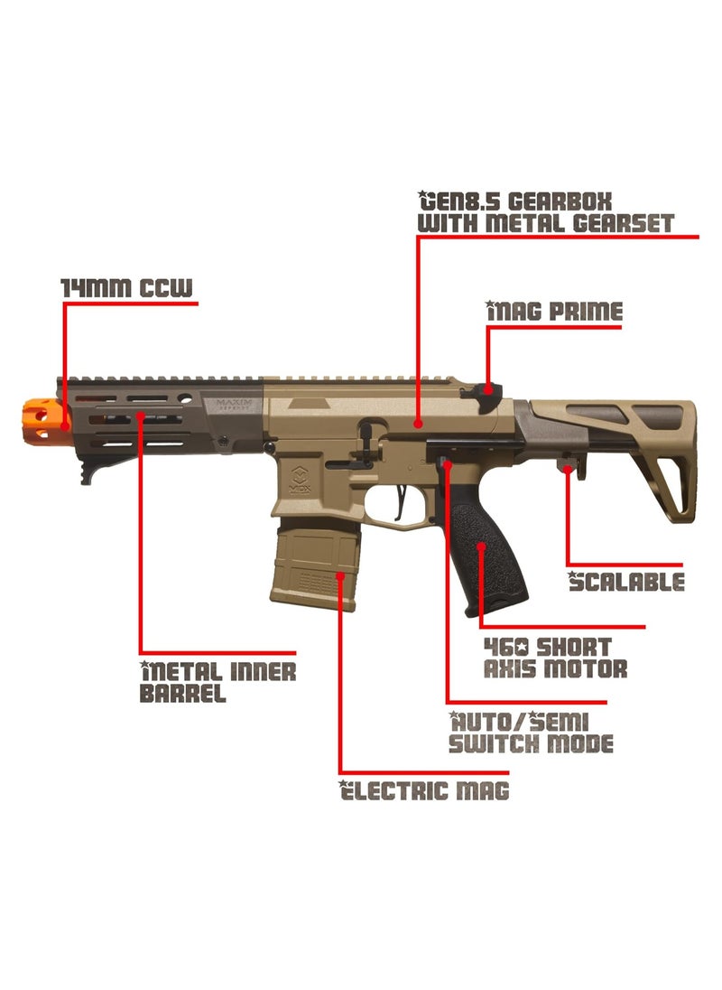 Modified Electric Splatter Gel Ball Orby Blaster PDX - Gen8.5 Gearbox with Metal Gearset - 11.1V High Power - Semi & Full Automatic Modes - Hardest Water Based Beads - Ages 16+