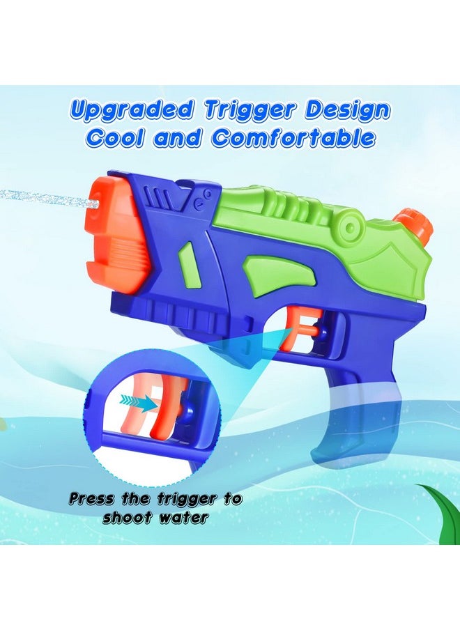 (4 Pack) Water Guns For Kids, Water Pistols Squirt Guns With Trigger For Outdoor Swimming Pool, Best Summer Water Fighting Toys Gifts For Boys Girls, Training Toys For Pets