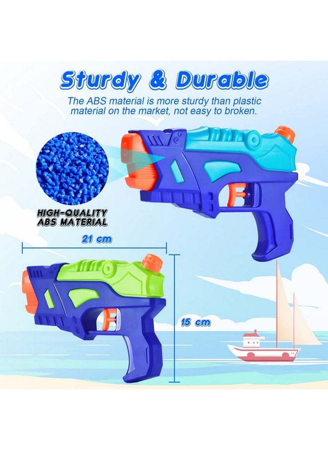 (4 Pack) Water Guns For Kids, Water Pistols Squirt Guns With Trigger For Outdoor Swimming Pool, Best Summer Water Fighting Toys Gifts For Boys Girls, Training Toys For Pets