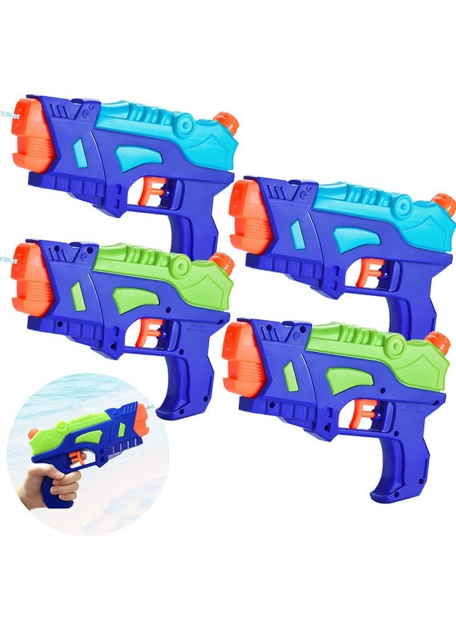 (4 Pack) Water Guns For Kids, Water Pistols Squirt Guns With Trigger For Outdoor Swimming Pool, Best Summer Water Fighting Toys Gifts For Boys Girls, Training Toys For Pets