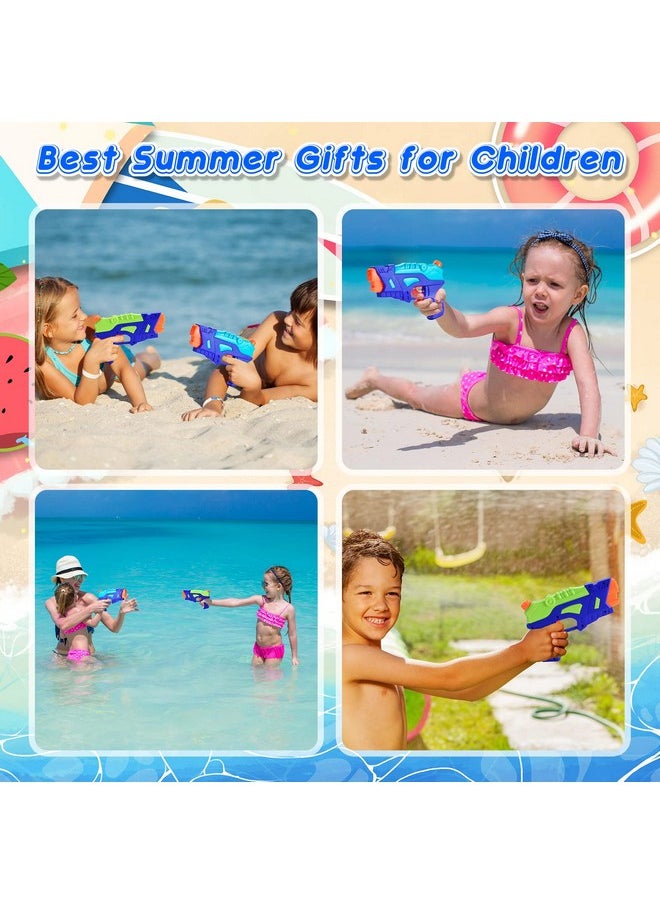 (4 Pack) Water Guns For Kids, Water Pistols Squirt Guns With Trigger For Outdoor Swimming Pool, Best Summer Water Fighting Toys Gifts For Boys Girls, Training Toys For Pets