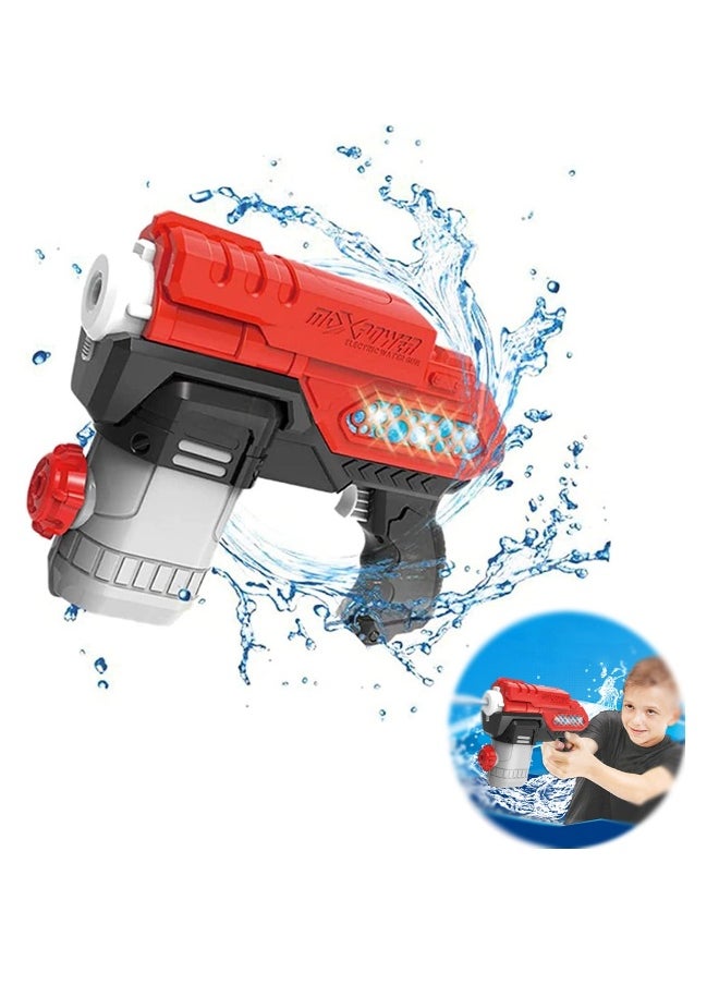 Electric Water Gun, Battery Operated Squirt Guns with Cool LED Lights, 300CC Long Range Water Blaster for Kids Adults Swimming Pool Beach Party Water Fighting Black