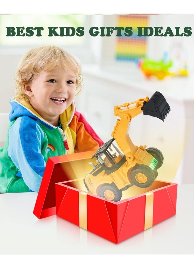 Excavator Truck Kids Toys, Electric Universal Wheel Children Car Toys for 2-5 Toddler, Toys Digger Truck with Light and Music Birthday for 2 for 3 4 5 6 7 8 Years Old