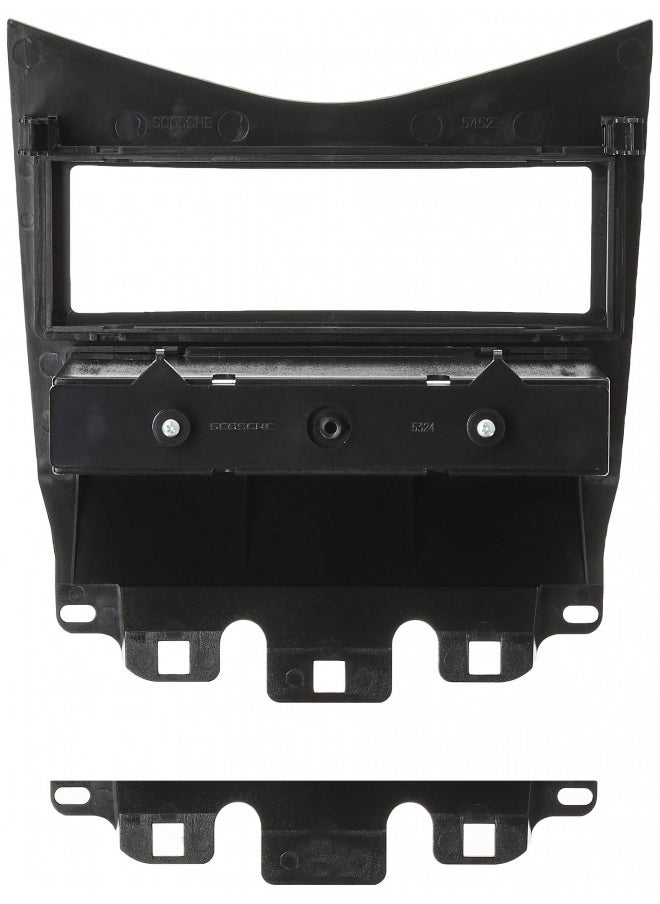 Scosche HA1573B Compatible with 2003-07 Honda Accord DIN w/Pocket Dash Kit Black; Lower Dash Kit Black