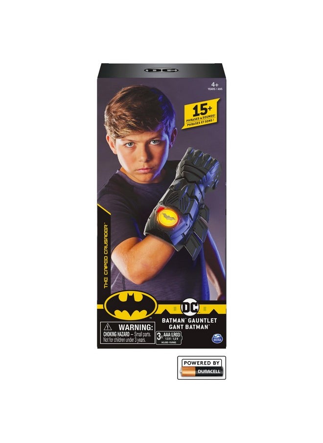 Batman, Interactive Gauntlet With Over 15 Phrases And Sounds, Kids Toys For Boys Aged 4 And Up