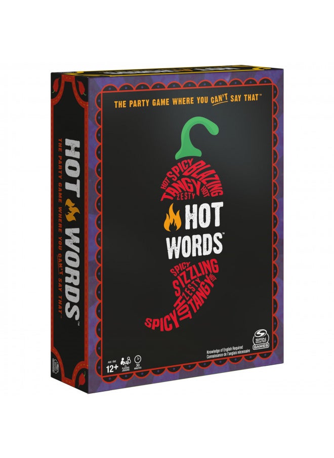 Hot Words, Word Guessing Party Game, Board Game for Ages 12 & up, by Spin Master