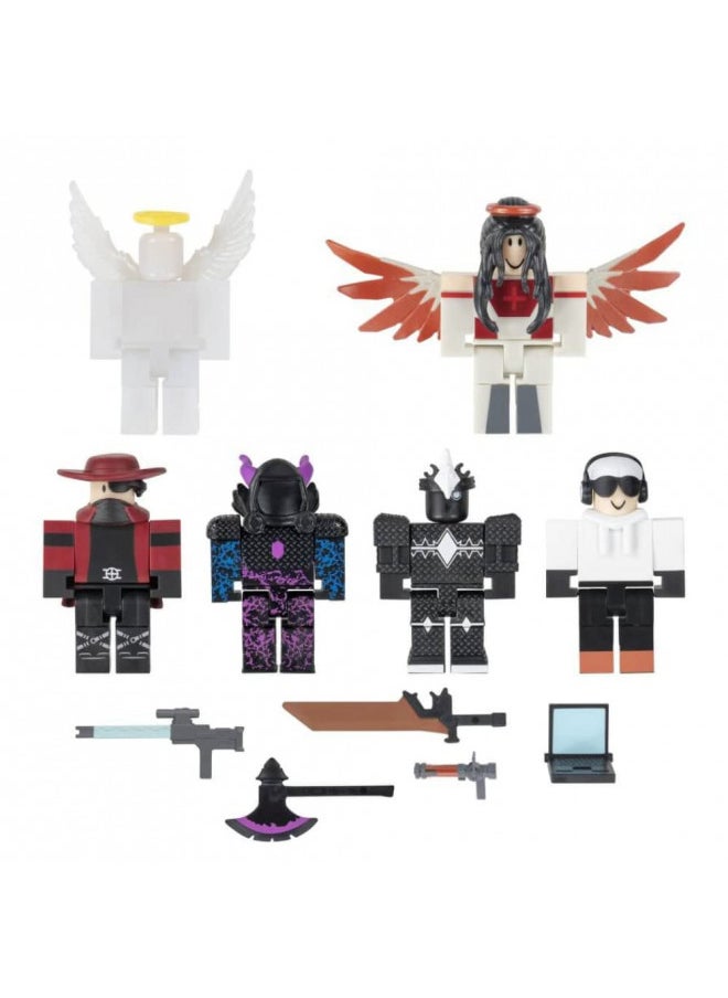 Roblox Action Collection - Tower Defense Simulator: Cyber City Six Figure Pack [Includes Exclusive Virtual Item]