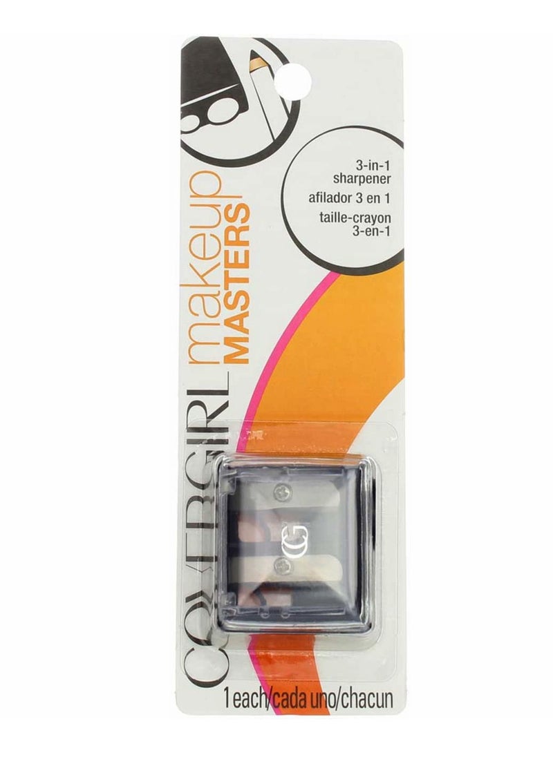 COVERGIRL Makeup Masters 3-in-1 Pencil Sharpener, 1 Count (packaging may vary)