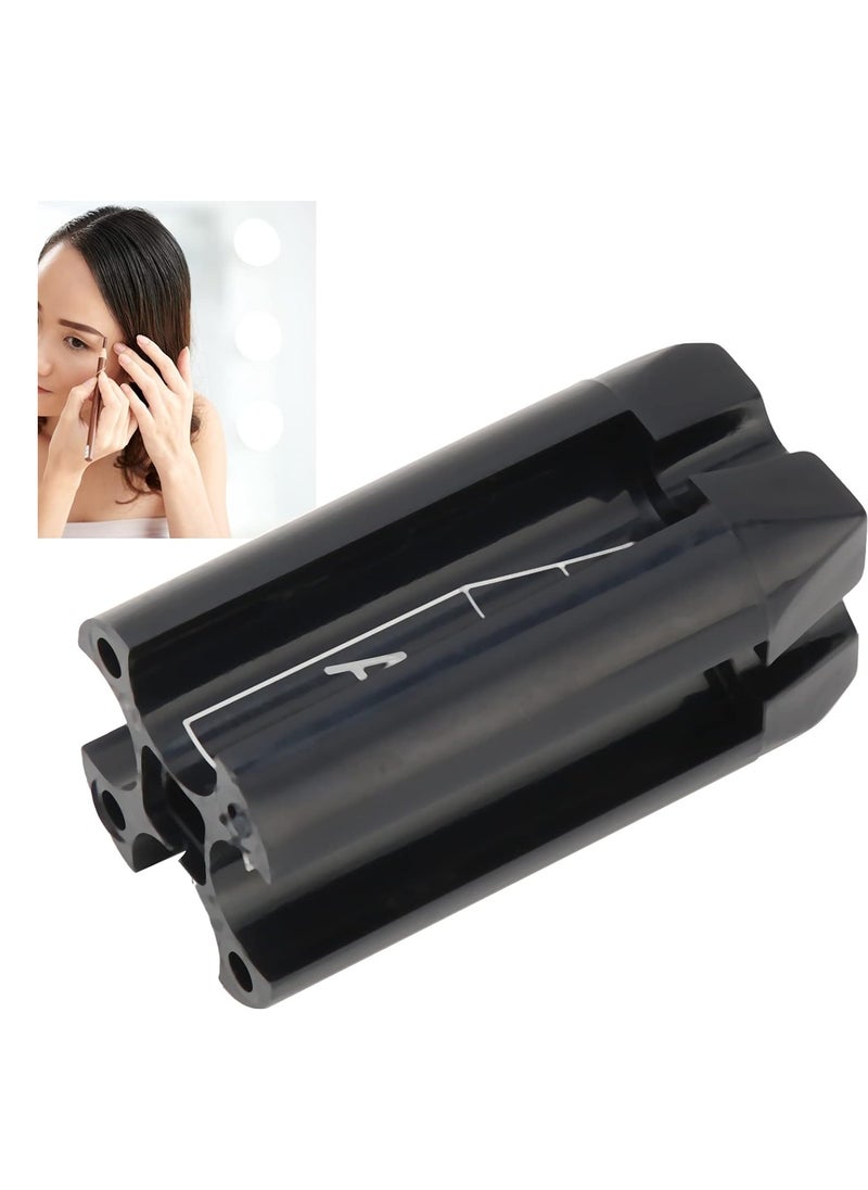 Brrnoo Sharpening Tool Sharpener for Eyebrow Pencil, Eyebrow Cosmetics 4-in-1 Multifunctional Eyebrow Cosmetic Pencil, Permanent Makeup Tool for Beginners & Professional (Black)