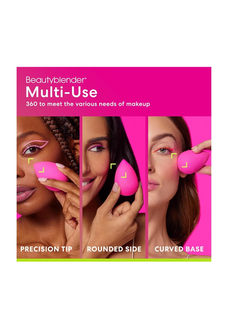 Beautyblender® | Original Pink + Nude Beauty Blender 2-Piece Bundle for Blending Foundations, Powders, and Creams, Super-Soft Foam for Streak-Free Application, Made in the USA, Reusable, Washable