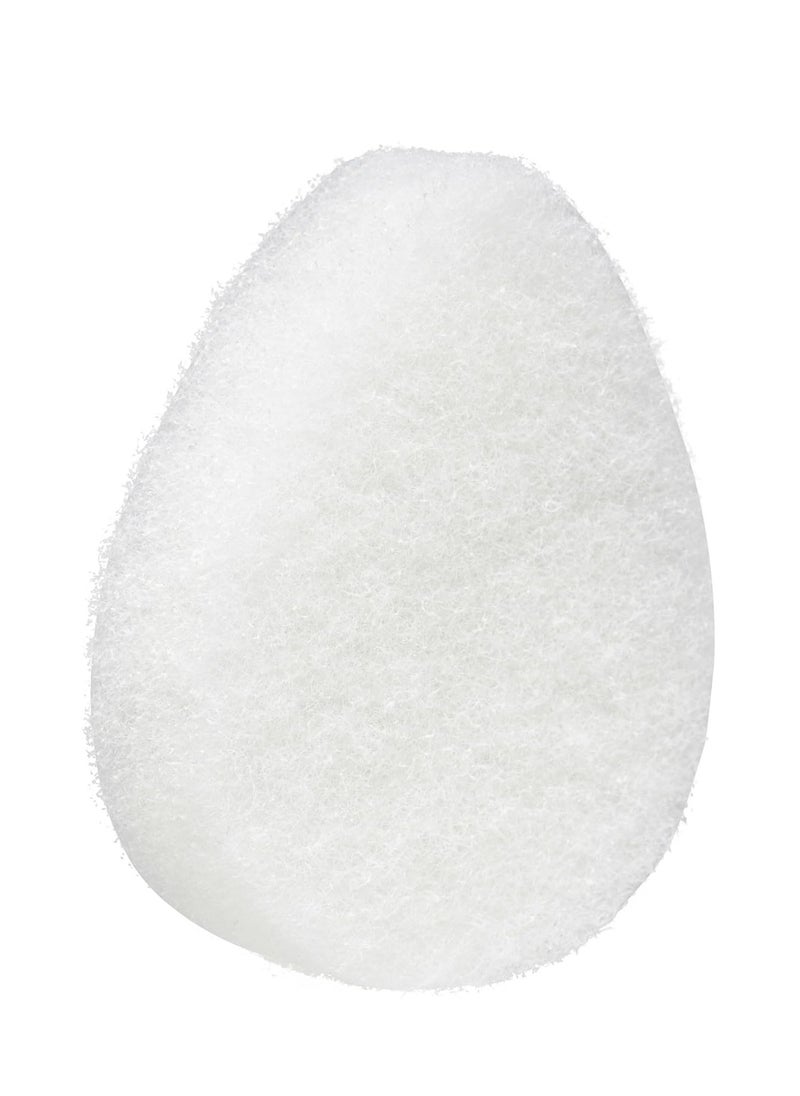 Buf-Puf Facial Sponge, Dermatologist Developed, Removes Deep Down Dirt & Makeup That Causes Breakouts and Blackheads, Reusable, Exfoliating, White, 2 Count