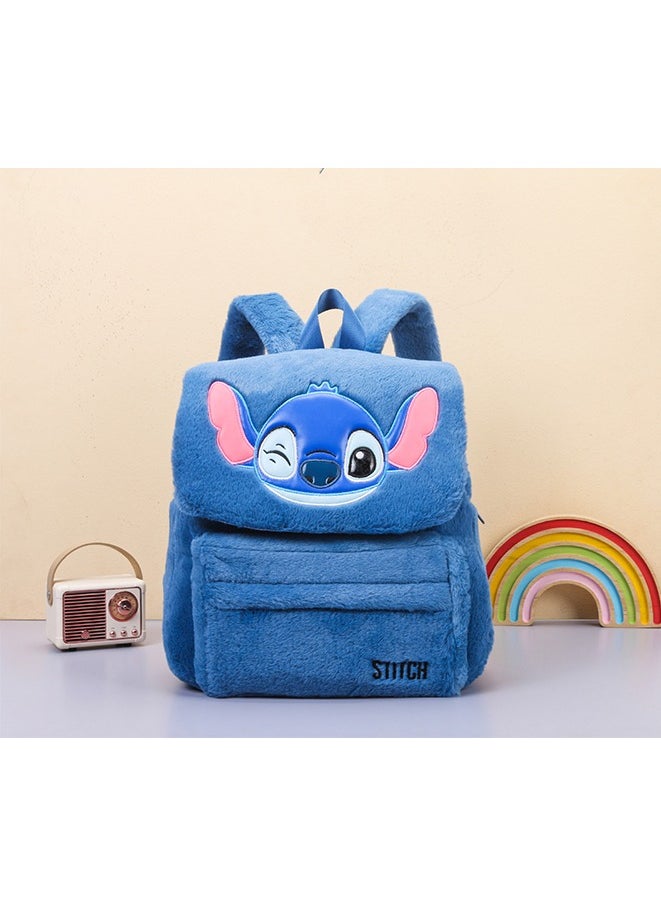 New Stitch Plush Bag,Children's Backpack, Anime Lilo & Stitch Backpack for Girls Boys Or Adult, Adorable Animal Cartoon Design for School, Travel, and Everyday Use (尺寸:31*40*12cm )