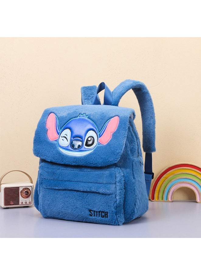 New Stitch Plush Bag,Children's Backpack, Anime Lilo & Stitch Backpack for Girls Boys Or Adult, Adorable Animal Cartoon Design for School, Travel, and Everyday Use (尺寸:31*40*12cm )