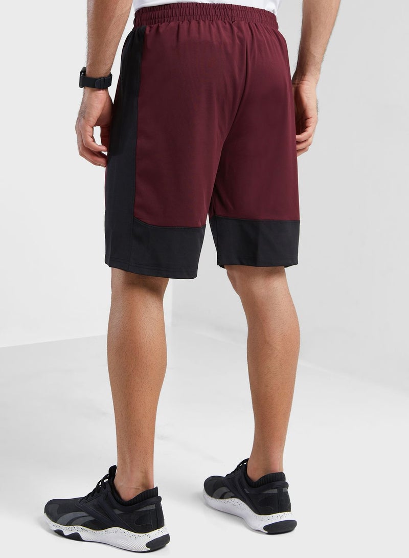 Athleisure Essential Shorts Burgundy