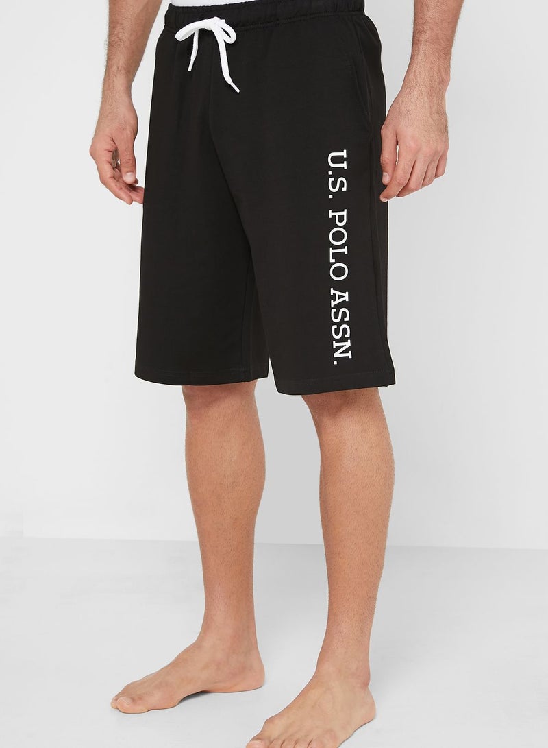 Drawstring Shorts Black