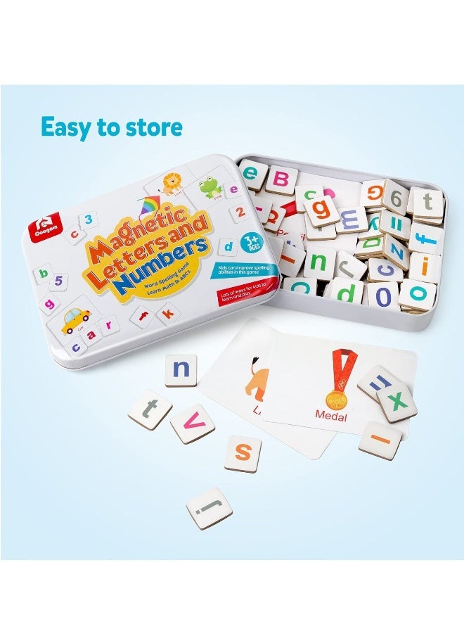 Magnetic Letters Numbers Alphabet Fridge Magnets ABC 123 Educational Toy Set Preschool Learning Spelling Counting Uppercase Lowercase Math for 3 4 5 Years Kid Toddler