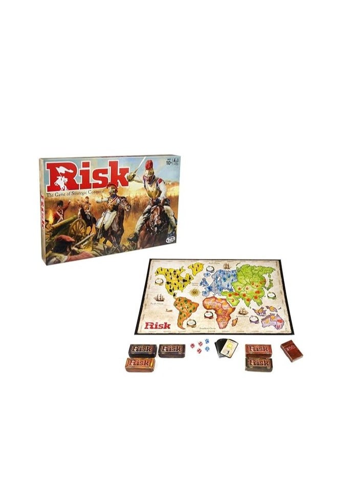 Risk Board Game-Ultimate Strategy Conquest with 300 Figures and 12 Secret Missions-Fun for Teens Adults and Family-Ages 10Plus-Ideal Gift