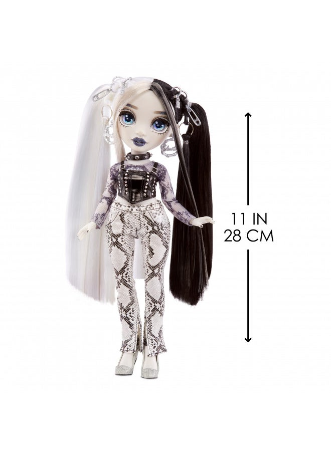 Rainbow High Shadow Series 1 Heather Grayson- Grayscale Fashion Doll. 2 Grey Designer Outfits to Mix & Match with Accessories, Great Gift for Kids 6-12 Years Old and Collectors, Multicolor, 580782