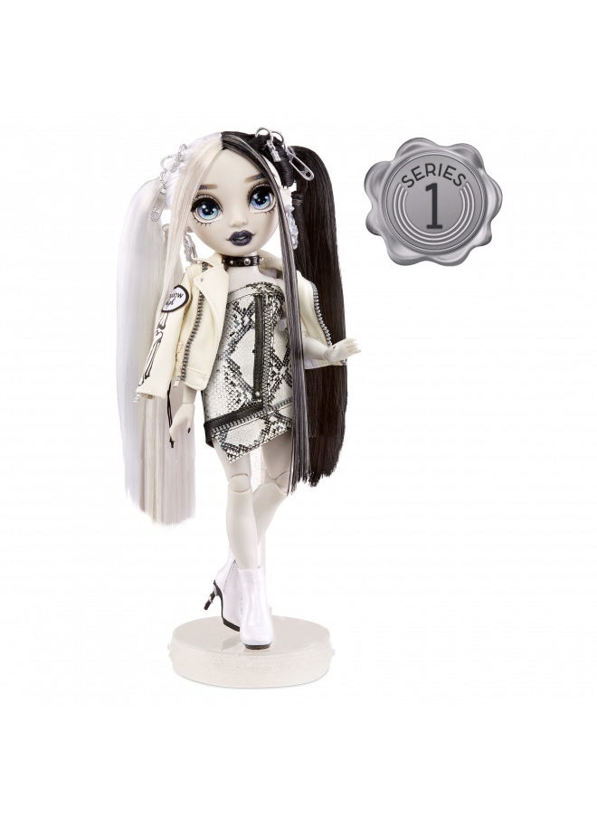 Rainbow High Shadow Series 1 Heather Grayson- Grayscale Fashion Doll. 2 Grey Designer Outfits to Mix & Match with Accessories, Great Gift for Kids 6-12 Years Old and Collectors, Multicolor, 580782