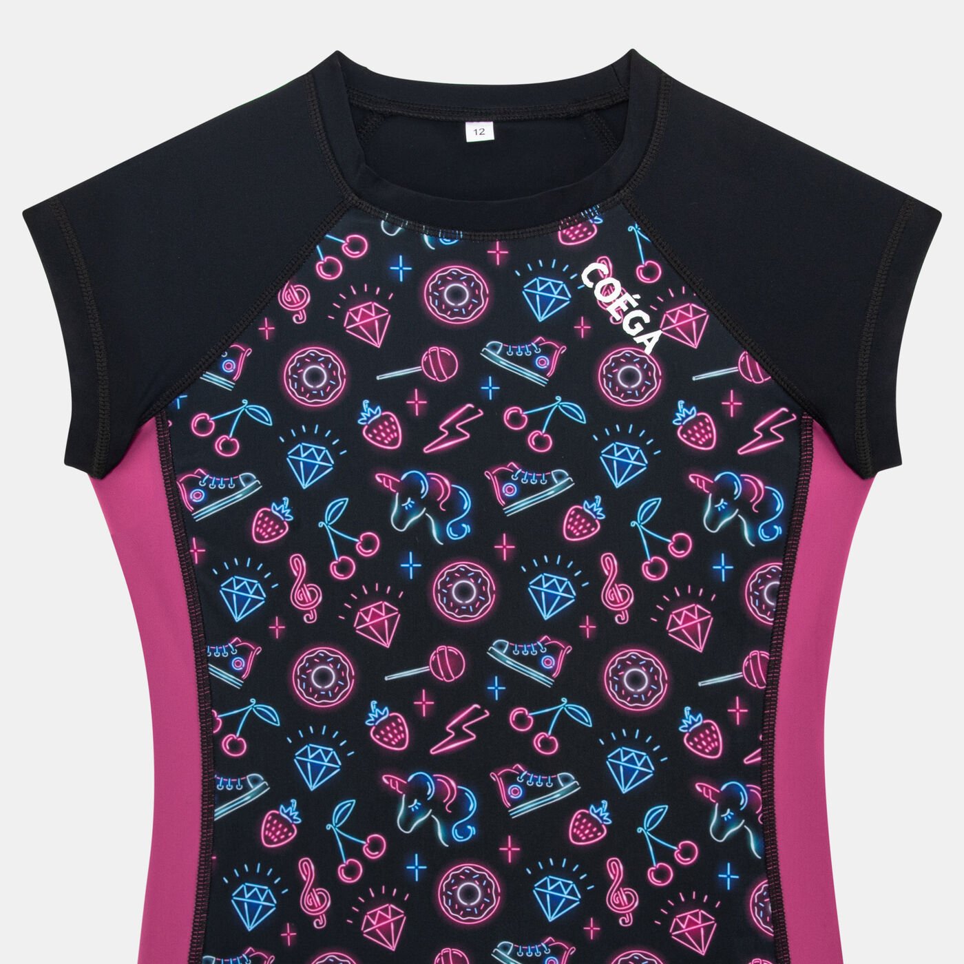 Kids' Capped Sleeve Swimming Rashguard