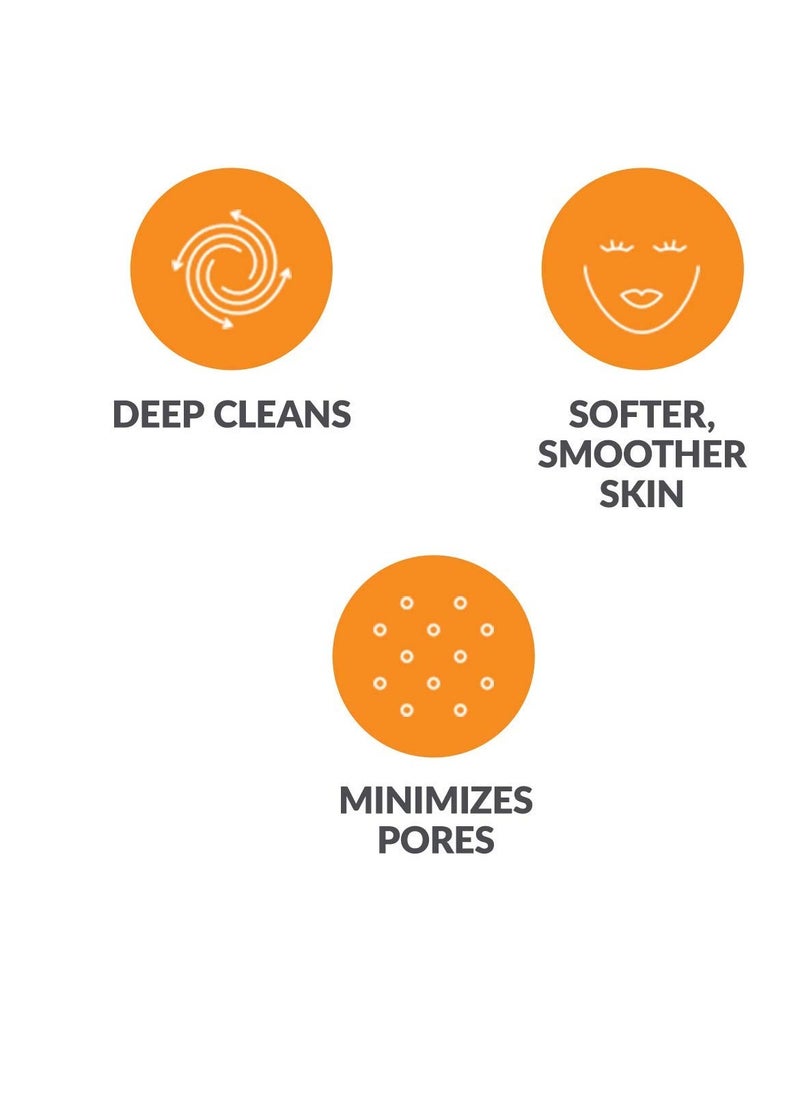 Deep Pore Facial Cleansing Brush Head Replacement | Compatible with Clarisonic Mia 1, Mia 2, Mia Fit, Alpha Fit, Smart Profile Uplift, 4 Count