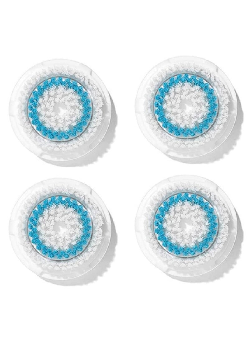 Brush Head Replacements Compatible with Clarisonic Mia 1, Mia 2, Mia Fit, Alpha Fit, Smart Profile Uplift and Alpha Fit, 4 Pack(Deep Pore)