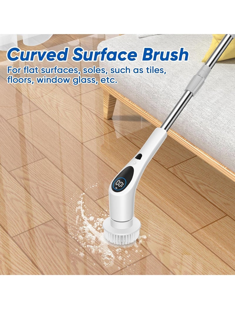 9-in-1 Electric Spin Scrubber Replaceable Brush Heads Set, Universal Electric Scrub Brush Heads for All Brands, Spin Brush Heads for Shower Scrubber, Electric Cleaning Brush for Bathroom Floor Tile