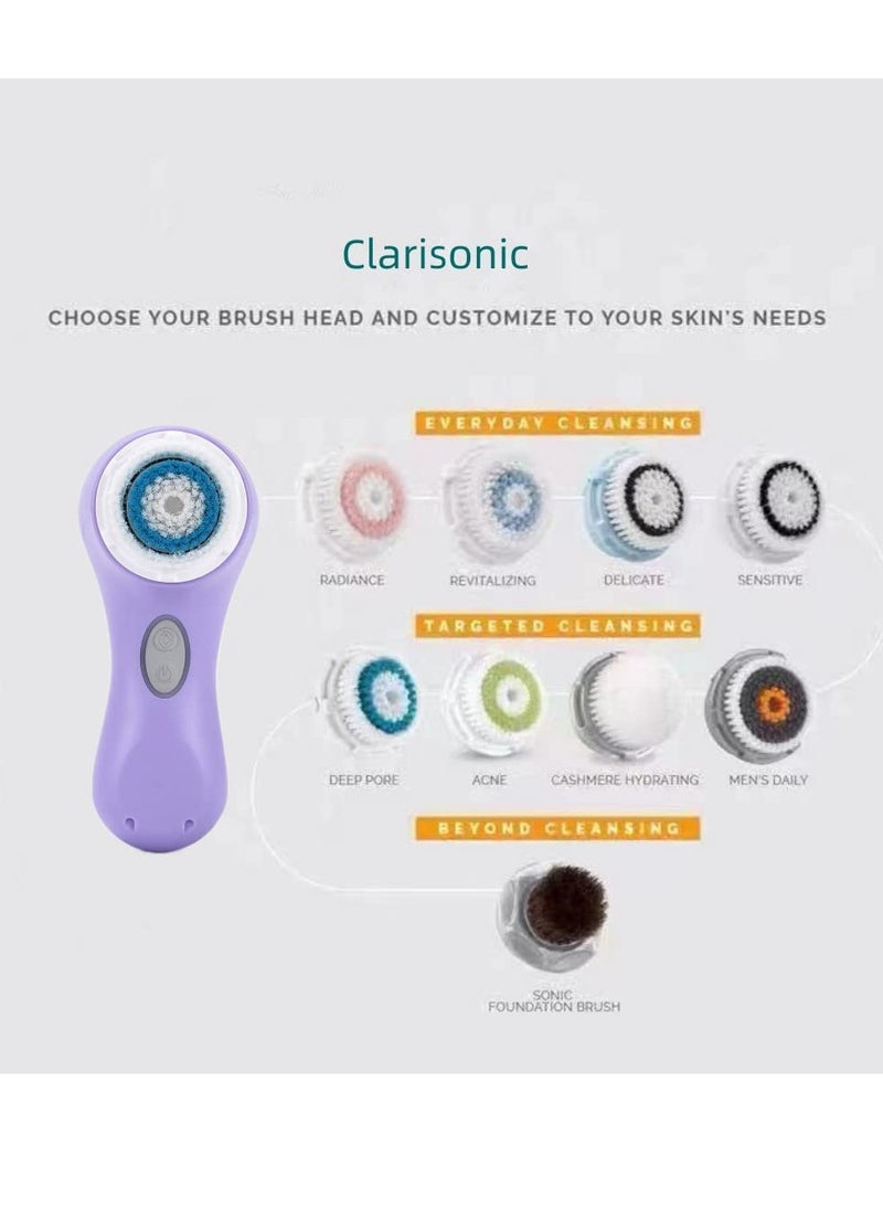 Clarisonic Luxe Cashmere Facial Cleansing Brush Head Replacement | Compatible with Mia 1, Mia 2, Mia Fit, Alpha Fit, Smart Profile Uplift and Alpha Fit X (2Count)