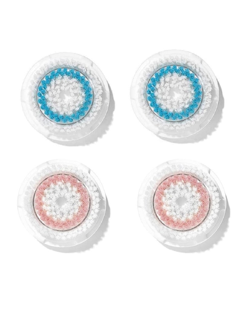 Clarisonic Deep Pore and Radiance Facial Cleansing Brush Head Replacement Set Compatible with Mia 1, Mia 2, Mia Fit, Alpha Fit, Smart Profile Uplift and Alpha Fit X