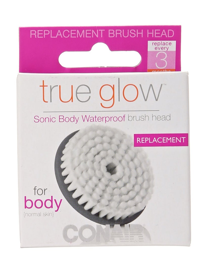 True Glow by Conair Sonic Body Brush Replacement; replacement pack for Model SFB