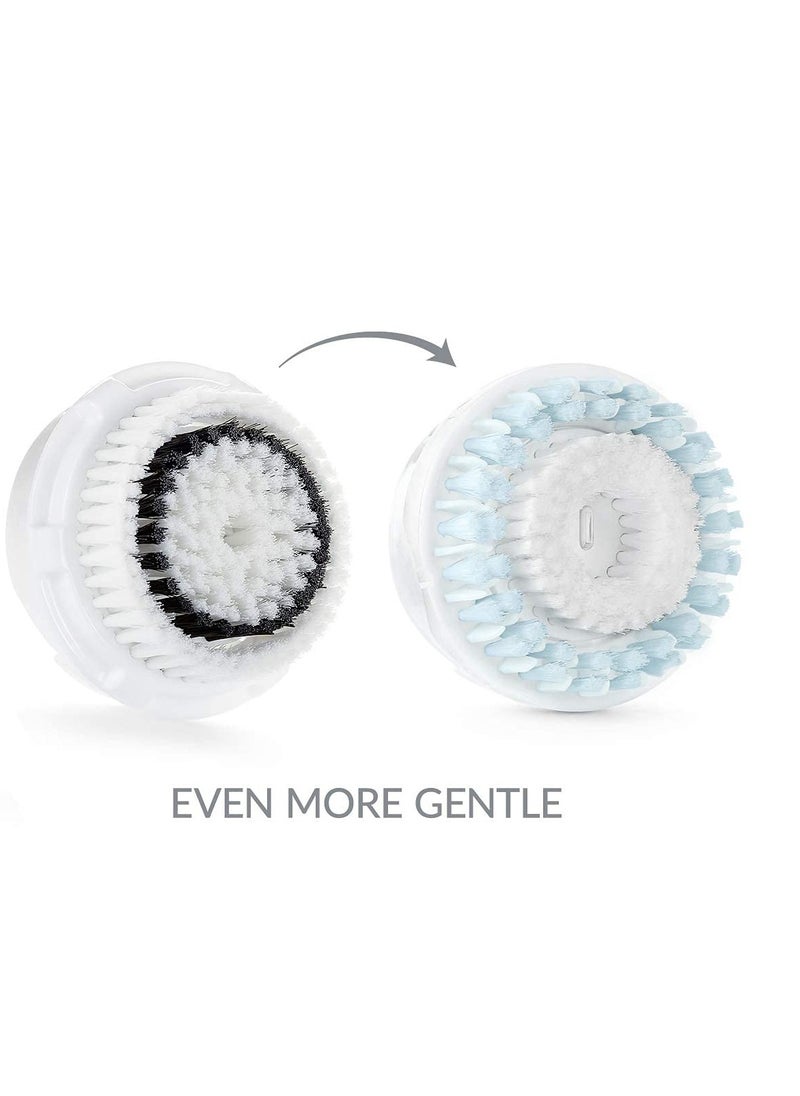 New Sensitive Replacement Facial Cleansing Brush Head for Clarisonic Mia 1, Mia 2, Mia Fit, Alpha Fit, Smart Profile Uplift, 1 Count