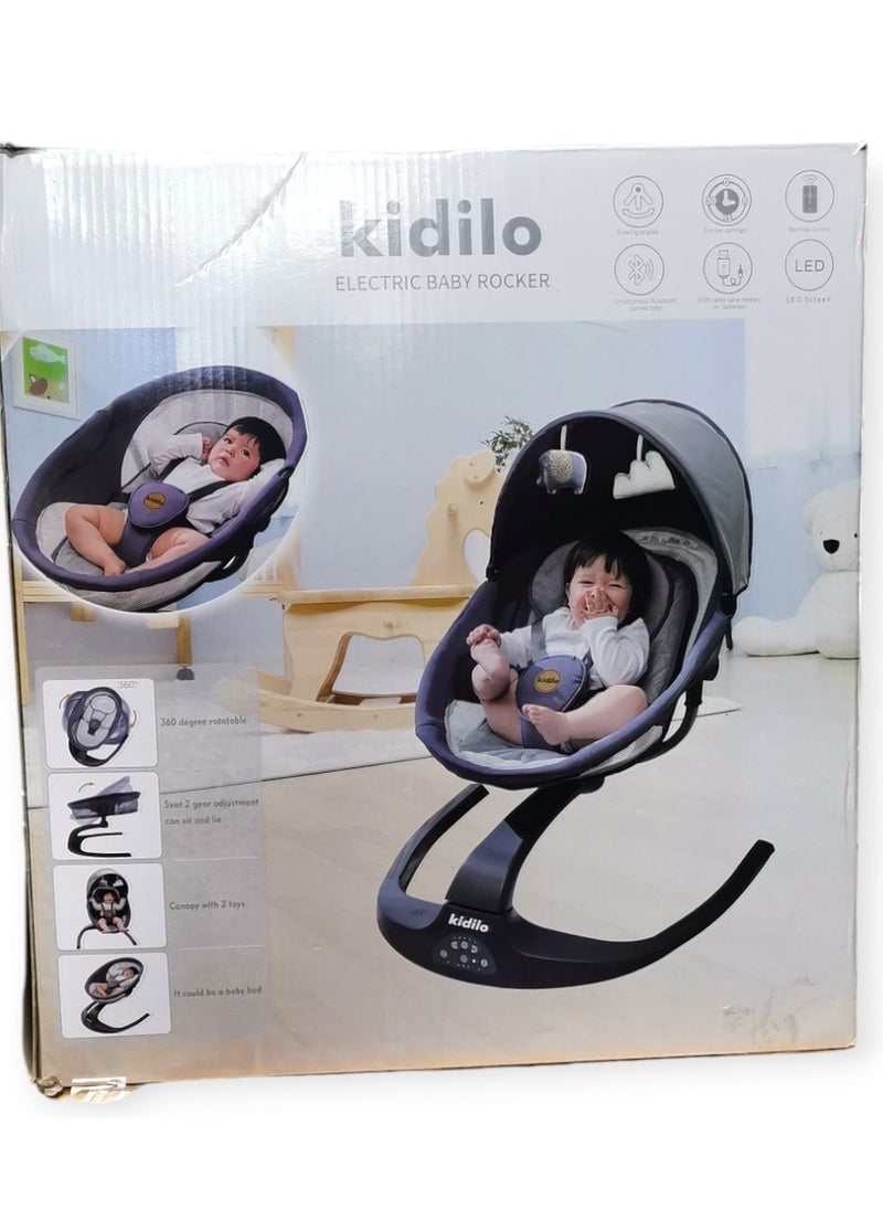 baby electric baby swing is a baby swing that operates with an electric motor to gently rock or sway your baby back and forth, simulating a soothing, calming motion. It is designed to help babies relax, sleep, or be entertained.