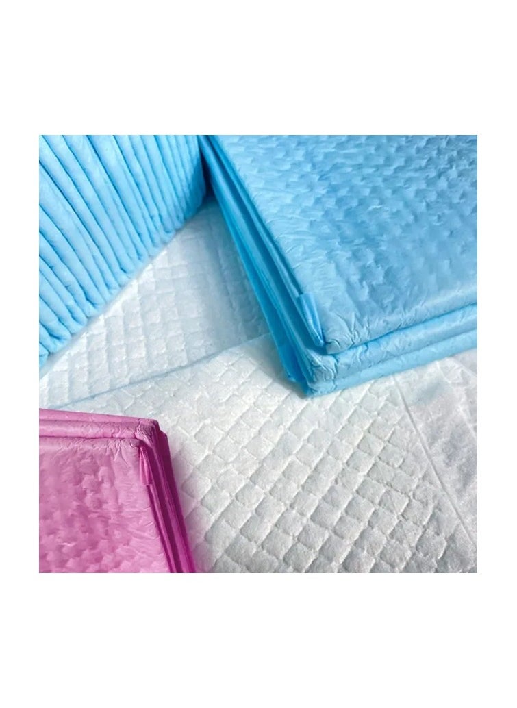 Disposable Changing Mats, 80 Counts, Soft Waterproof Mat, Portable Leak Proof Changing Mat, New Mom Leak-Proof Under pad, Mattress Table Protector Pad