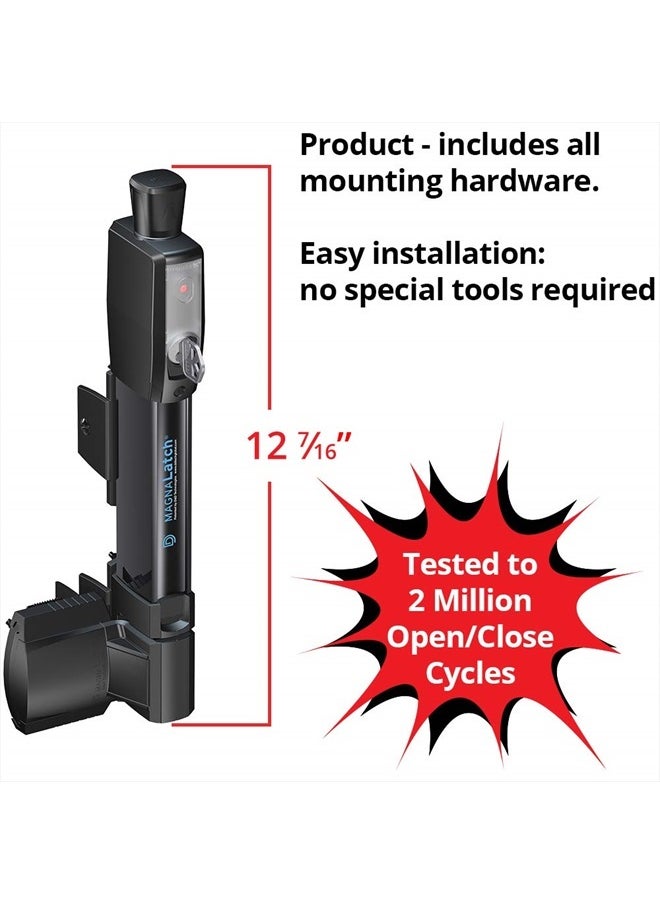 D&D Technologies ML3VPKA MagnaLatch Vertical Pull, Child & Pet Safety Magnetic Gate Latch and Gate Lock, for Any Square Gate