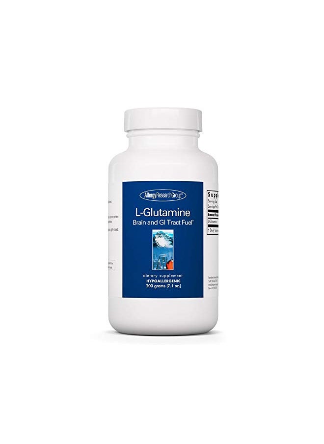 Allergy Research Group L-Glutamine Powder - Gut Health for Men & Women, Free Form Amino Acid, Pure, 4.7g Supplement - 7.1 Ounce