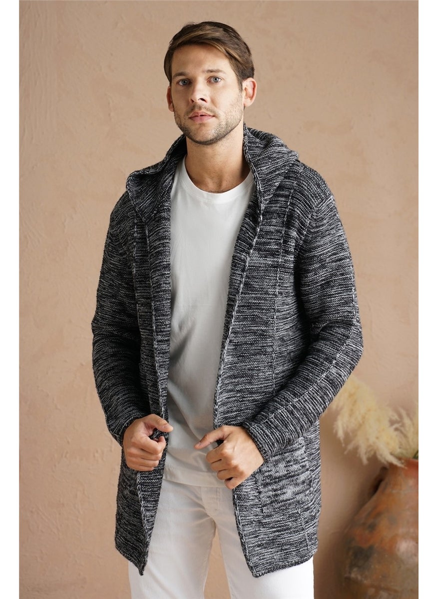 Men's Smoked Blend Hooded Knitwear CARDIGAN-HRK7721R01S