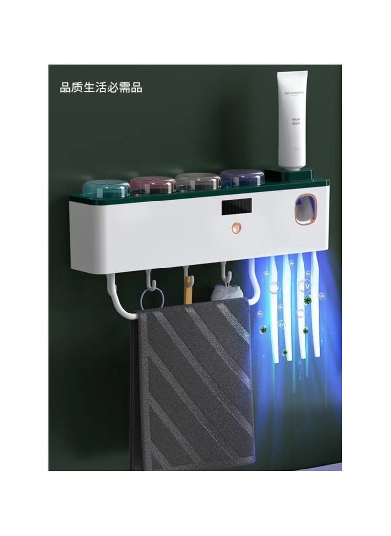 New germicidal toothbrush shelf, non-perforated electric toothbrush sterilizer, multi-functional UV toothbrush sterilizer