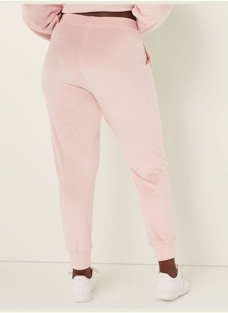 High Waist Velour Jogger